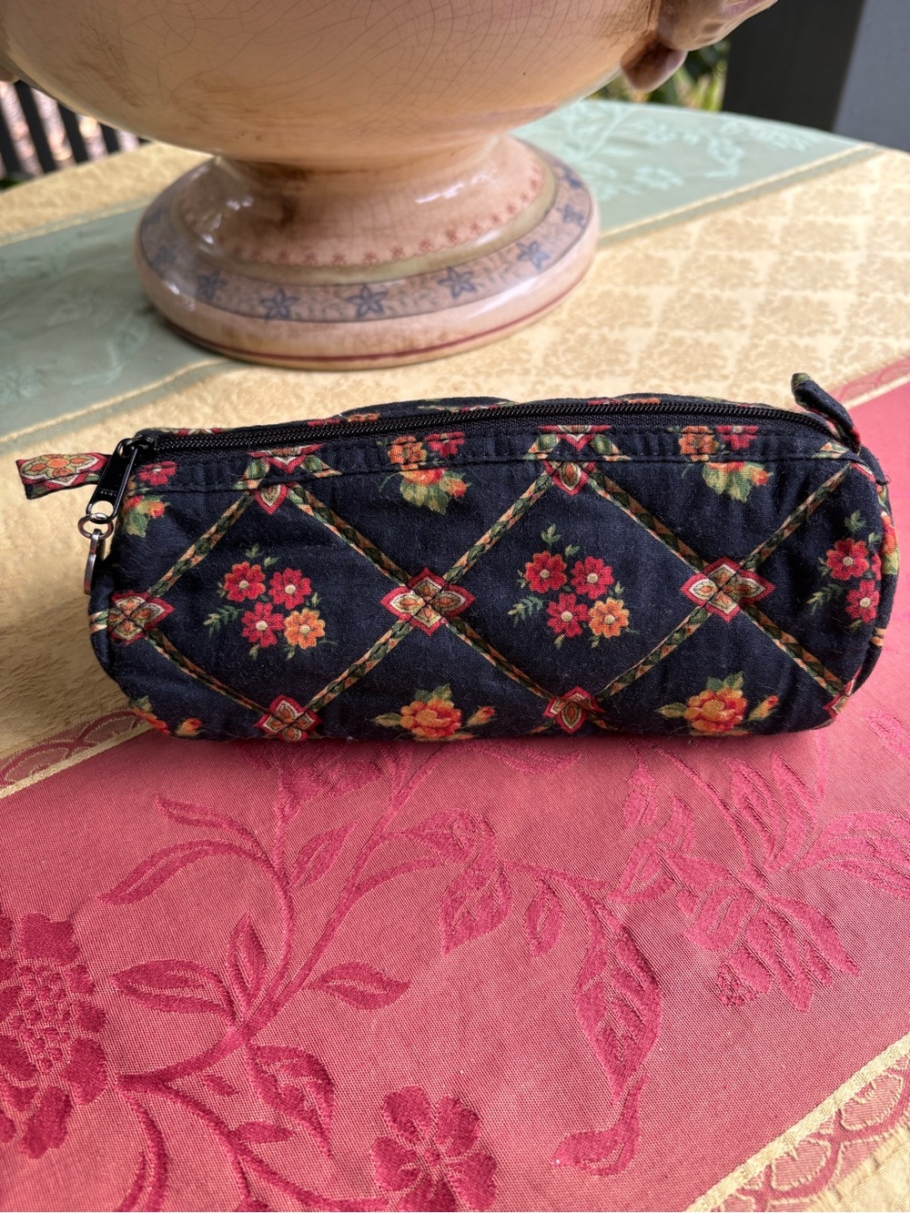 Pierre Deux French Country Floral Zip Cosmetic Pouch